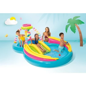 Intex centrul de joacă gonflabil “toboganul curcubeu” 295x191x109 cm, 374 l, până la 81 kg, 2+ Thumbnail 5