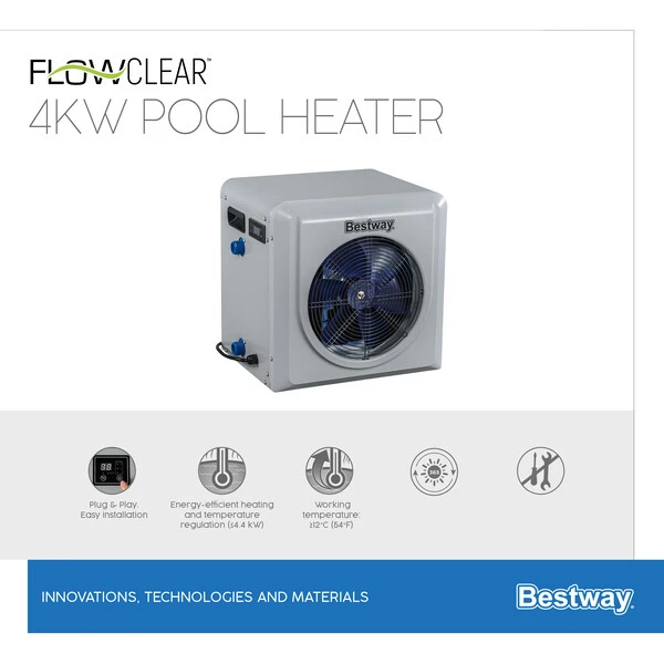 Bestway pompa pentru încălzirea apei în piscină, 4kw 24