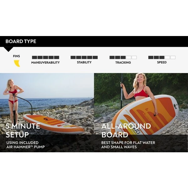 Bestway доска для сап сёрфинга - sup-доска "aqua journey" 274х76х12 см, насос, весло, сумка, до 100 кг 33