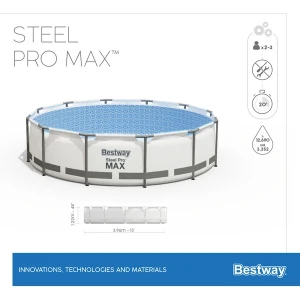 Bestway бассейн steel pro max 396х122 см, 12690 л, метал. каркас Thumbnail 10