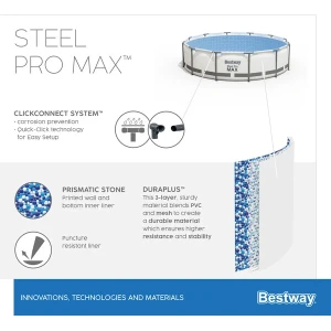 Bestway бассейн steel pro max 396х122 см, 12690 л, метал. каркас Thumbnail 9
