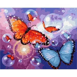 Pictură pe numere 40*50 cm (în cutie) – fluturași de săpun Thumbnail 5