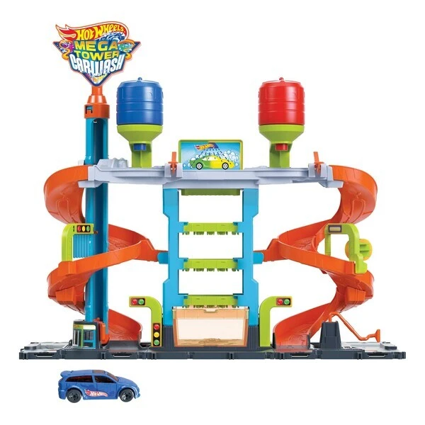 Hot wheels игровой набор "мега автомойка" 3