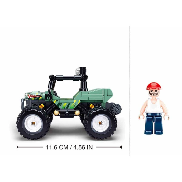 Set de construcție ”suv verde”, 155 elem. 3