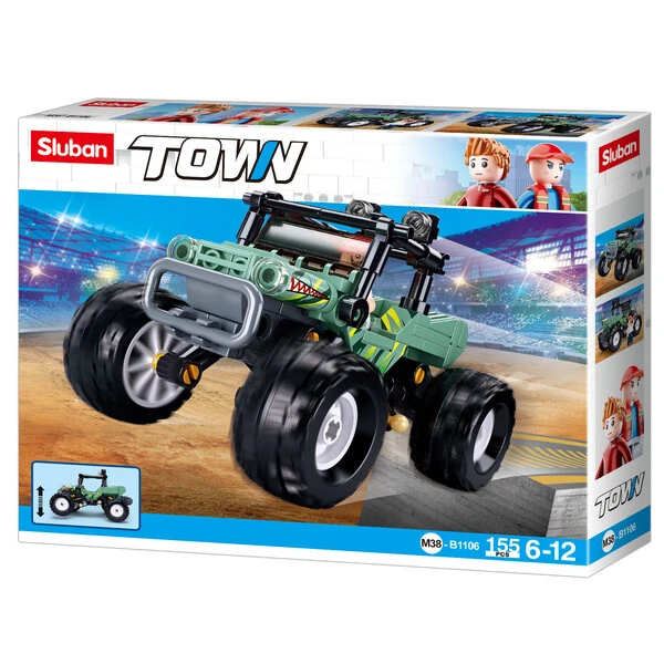 Set de construcție ”suv verde”, 155 elem. 6