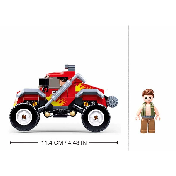Set de construcție ”suv roșu”, 150 elem. 3