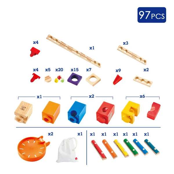 Конструктор-лабиринт hape quadrilla ксилофон 96 эл. 3