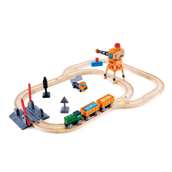 Set de joaca – tren de marfa cu macara 2