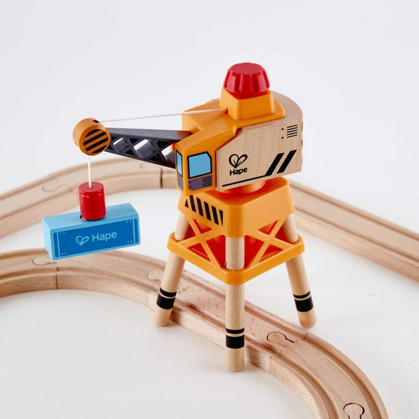 Set de joaca – tren de marfa cu macara 5