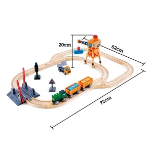 Set de joaca – tren de marfa cu macara Thumbnail 4