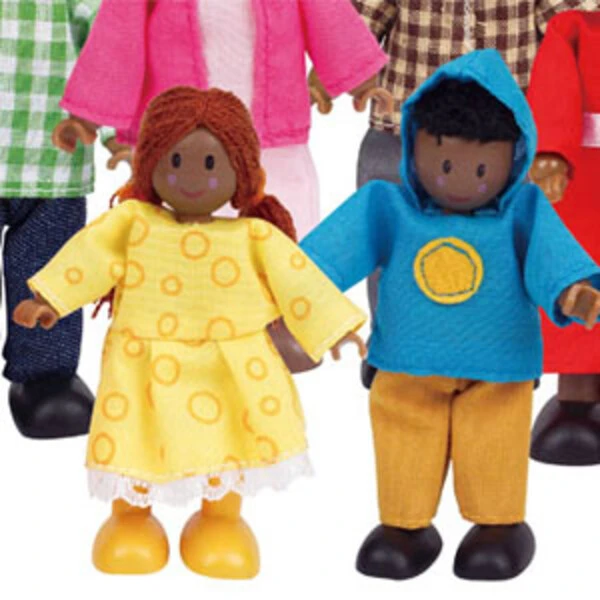 Детский набор мини — кукол  «happy family african american» 5
