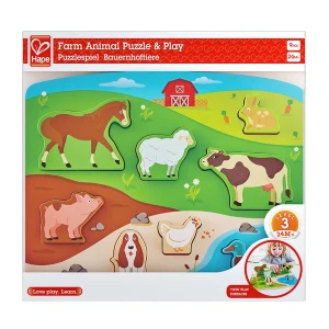 Puzzle tactil animale de la ferma Thumbnail 4