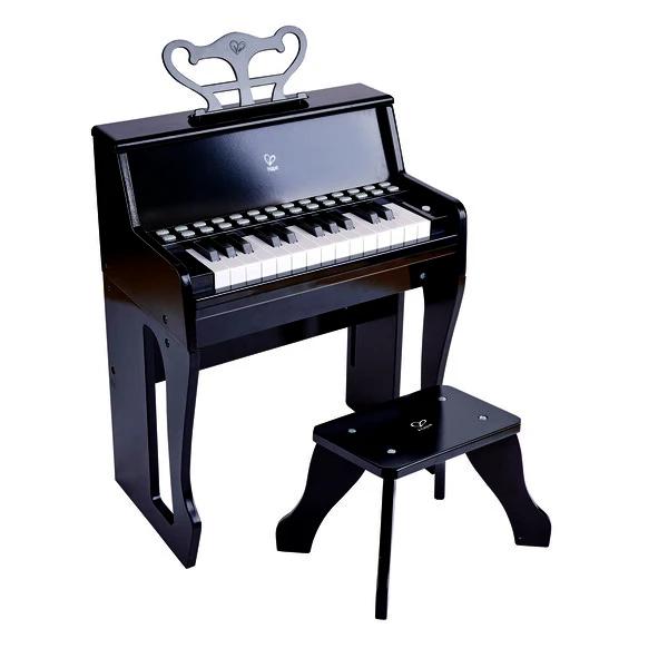 Hape baby pian cu taburet, negru 2