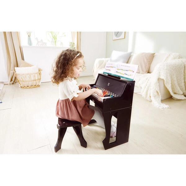 Hape baby pian cu taburet, negru 8