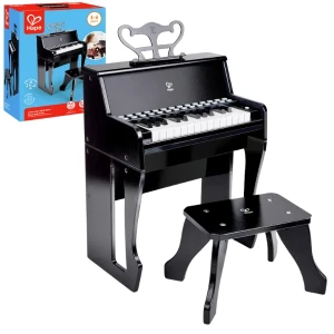 Hape baby pian cu taburet, negru