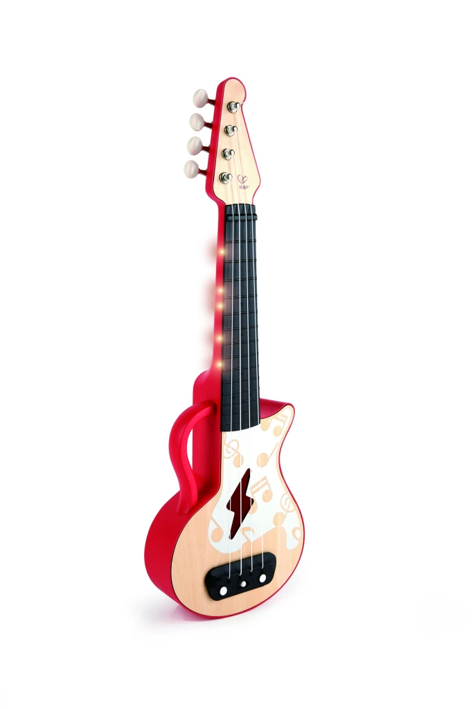 Детская гитара hape ukulele-red 2