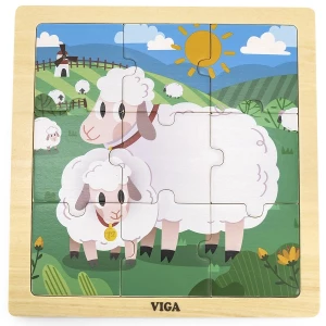 Puzzle din lemn &quot;Oițe&quot; 9 elem.