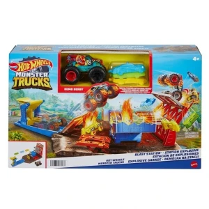 Hot wheels monster trucks  set "blast station" Thumbnail 2