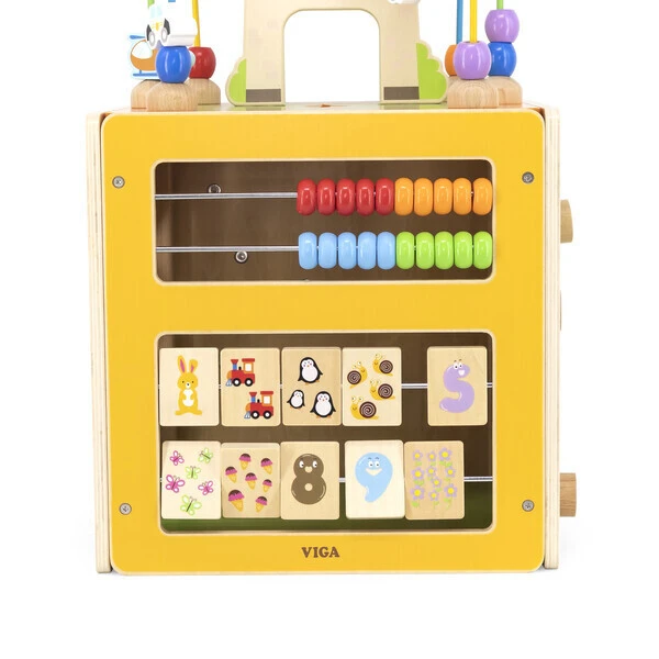 Cub montessori din lemn 5 în 1 6