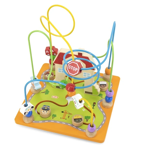 Cub montessori din lemn 5 în 1 9