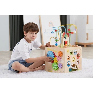 Cub montessori din lemn 5 în 1 Thumbnail 14