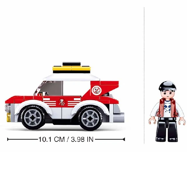 Set de construcție ”mașină de raliu” cu inerție, 88 elem. 3