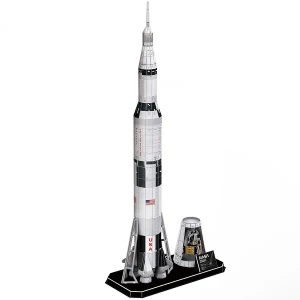3d puzzle racheta apollo „saturn v”, 136 elemente Thumbnail 3