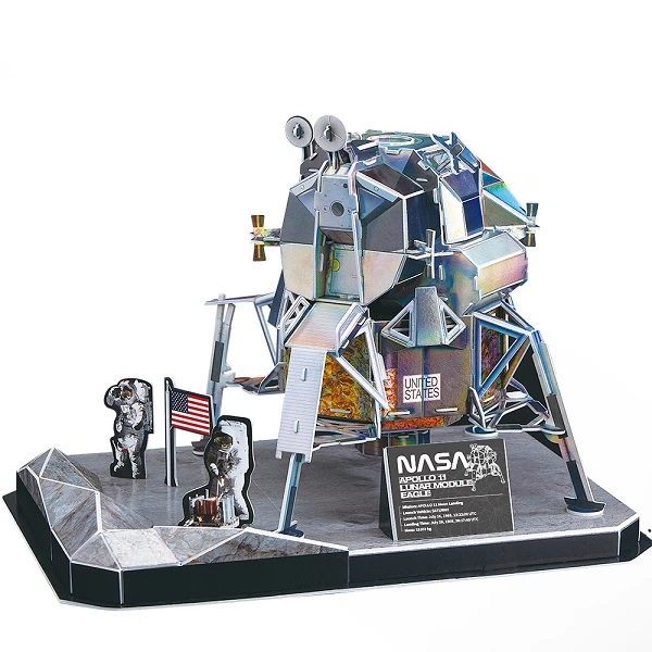 3d пазл лунный модуль "eagle" корабля apollo-11, 93 элемента 3