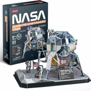 3D puzzle Modulul lunar „Eagle” al navei spațiale Apollo-11, 93 elemente