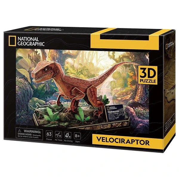 3d puzzle “velocisaurus”, 63 elemente 3
