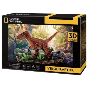 3d puzzle “velocisaurus”, 63 elemente Thumbnail 3