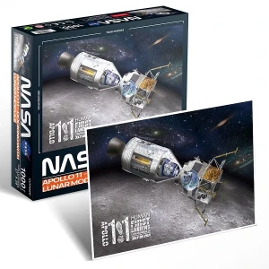 Puzzle „andocare a lui apollo 11 cu modulul lunar”, 1000 de piese Thumbnail 2