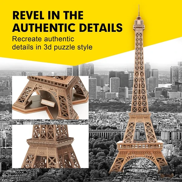 3d puzzle “turnul eiffel”, 80 elemente 9