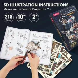 3d puzzle “tortuga. golful piraților”, 218 elemente Thumbnail 5