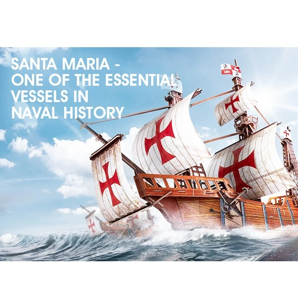 3d puzzle nava amiral a lui cristofor columb „santa maria”, 82 elemente 6
