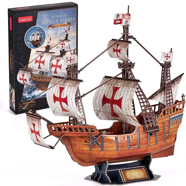 3d puzzle nava amiral a lui cristofor columb „santa maria”, 82 elemente 2