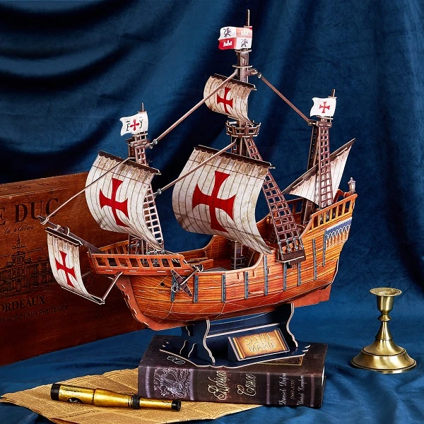 3d puzzle nava amiral a lui cristofor columb „santa maria”, 82 elemente 4