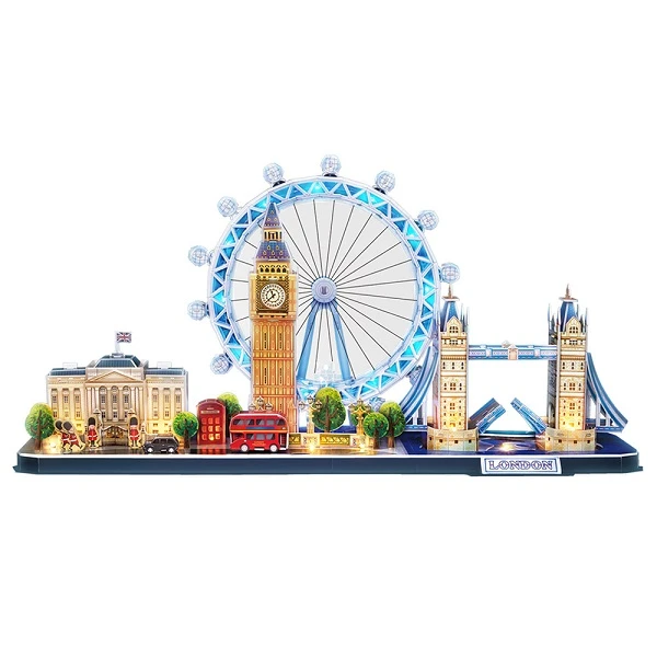 3d puzzle „londra” cu iluminare led, 186 elemente 2