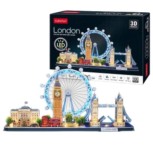 3d puzzle „londra” cu iluminare led, 186 elemente