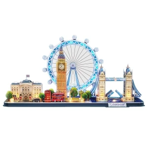 3d puzzle „londra” cu iluminare led, 186 elemente Thumbnail 2