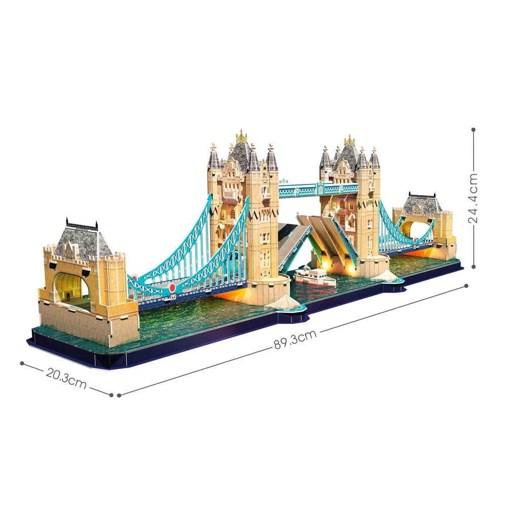 3d puzzle „podul turnului” cu iluminare led, 222 elemente 2