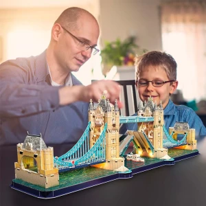 3d puzzle „podul turnului” cu iluminare led, 222 elemente Thumbnail 4