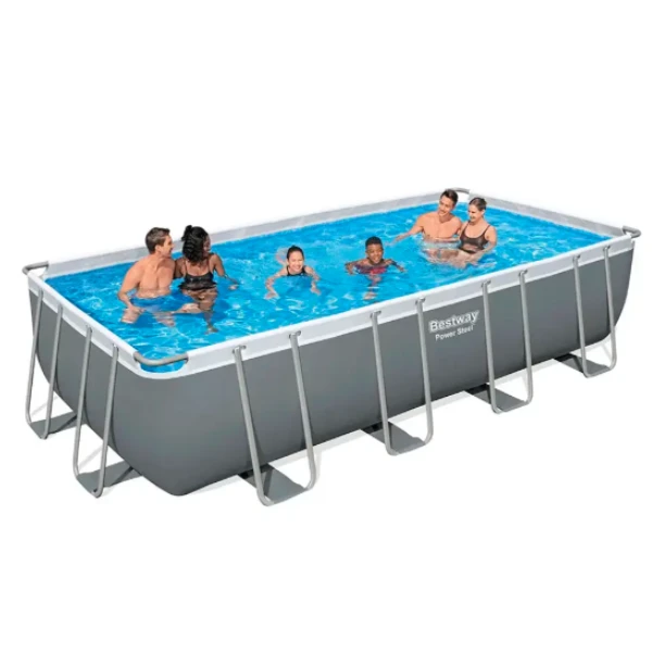 Bestway бассейн power steel 549x274x122cm, 14812л, метал каркас (картриджный фильтр насос) 2