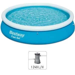 Bestway piscină gonflabilă fast set cu pompă de filtrare, 366х76 cm, 5377 l