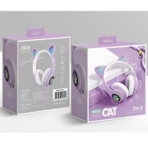 Беспроводные bluetooth наушники cat ear со светящимися ушками Thumbnail 2
