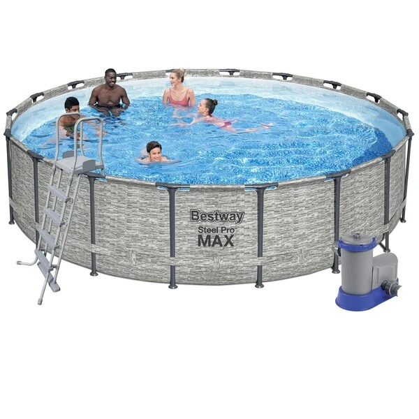 Bestway piscină steel pro max 549х122 cm, 23062 l, cadru metalic, cu pompă de filtrare 4