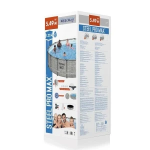 Bestway piscină steel pro max 549х122 cm, 23062 l, cadru metalic, cu pompă de filtrare Thumbnail 8