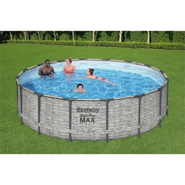 Bestway piscină steel pro max 488х122 cm, 19480 l, cadru metalic, cu pompă de filtrare 2