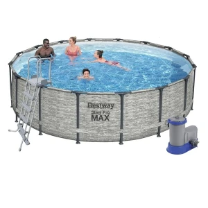 Bestway piscină steel pro max 488х122 cm, 19480 l, cadru metalic, cu pompă de filtrare Thumbnail 3
