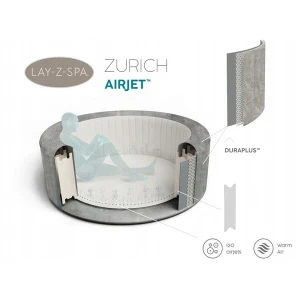 Bestway jacuzzi spa zurich airjet 180x66cm, 669l, 2-4 persoane / bestway jacuzzi spa zurich airjet 180x66см, 669л, 2-4 человека Thumbnail 8